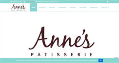 Desktop Screenshot of annespatisserie.co.uk